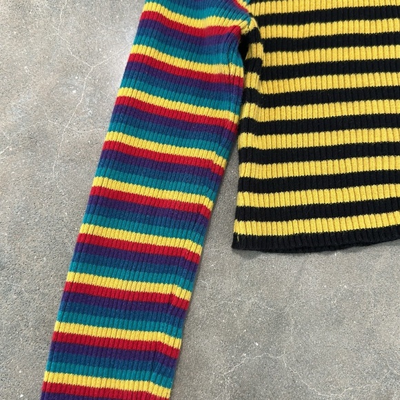 UNIF Rainbow Striped Crop Top - Picture 7 of 9